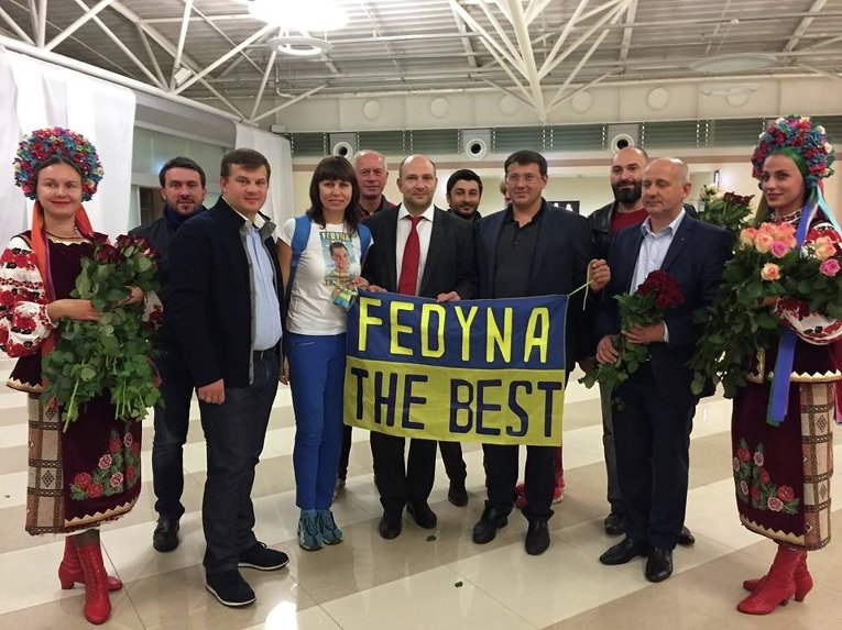 Встреча паралимпийцев в аэропорту Борисполь