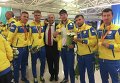 Встреча паралимпийцев в аэропорту Борисполь