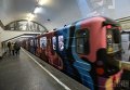 В киевском метро разрисовали поезд