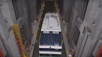 В Китае построили самый большой и самый мощный судоподъемный лифт в мире