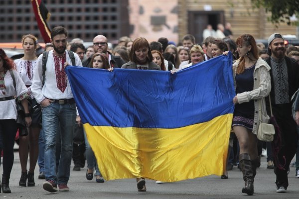 В Киеве прошел Марш в вышиванках