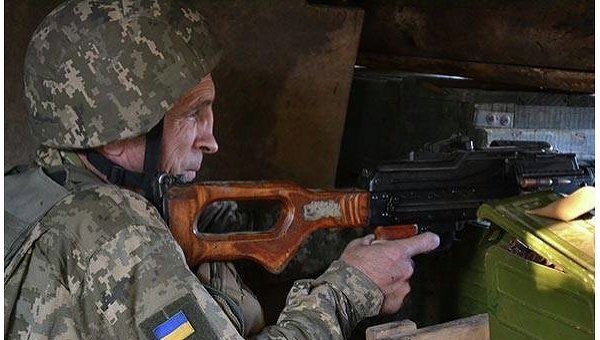 Позиции 10 горно-штурмовой бригады ВСУ под Донецком
