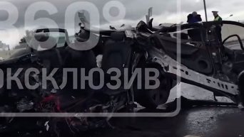 Кадры аварии, в которой погиб экс-динамовец Кузьмичев. Видео