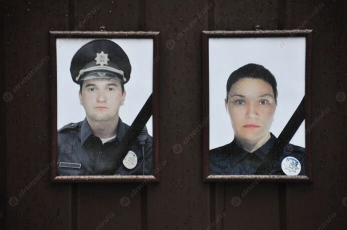 Погибшие в Днепре патрульные полицейские Ольга Макаренко и Артем Кутушев