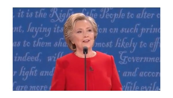 Хиллари Клинтон на дебатах