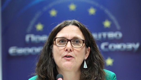 Европейский комиссар по вопросам торговли Сесилия Мальмстрем. Архивное фото