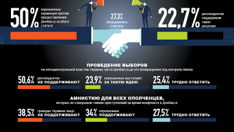 Отношение украинцев к Минским соглашениям - опрос. Инфографика