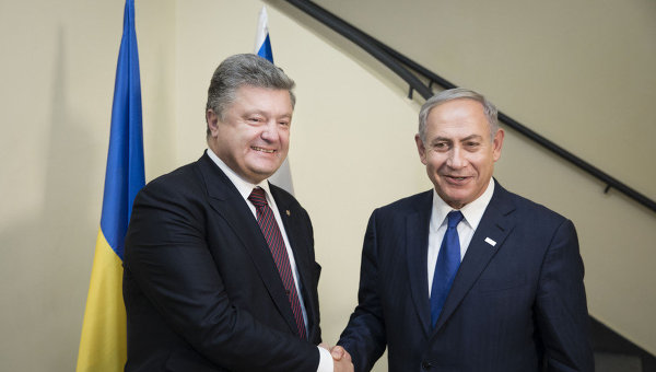 Президент Украины Петр Порошенко и премьер-министр Государства Израиль Биньямин Нетаньяху. Архивное фото