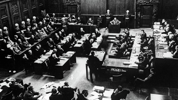 Нюрнбергский процесс. Заседание Международного военного трибунала