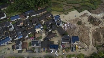 Масштабные разрушения после тайфуна Меги в Китае
