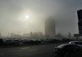 Густой туман в Киеве