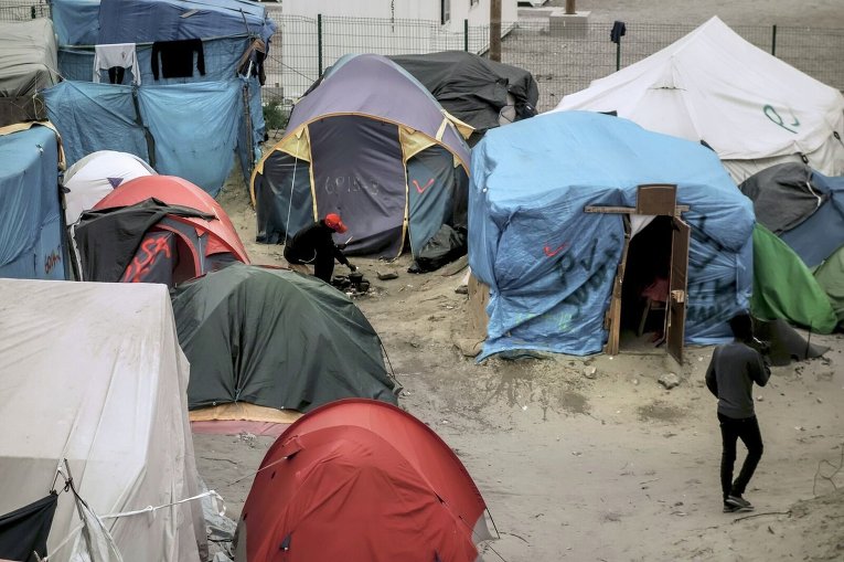 Лагерь мигрантов во французском Кале