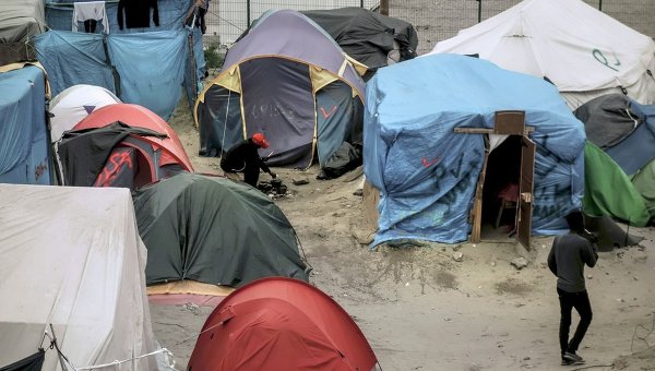 Лагерь мигрантов во французском Кале