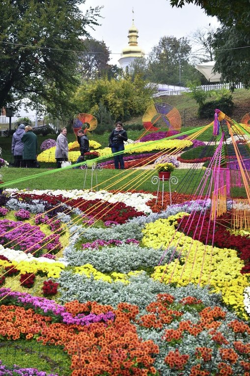 Рекордная выставка цветов в Киеве