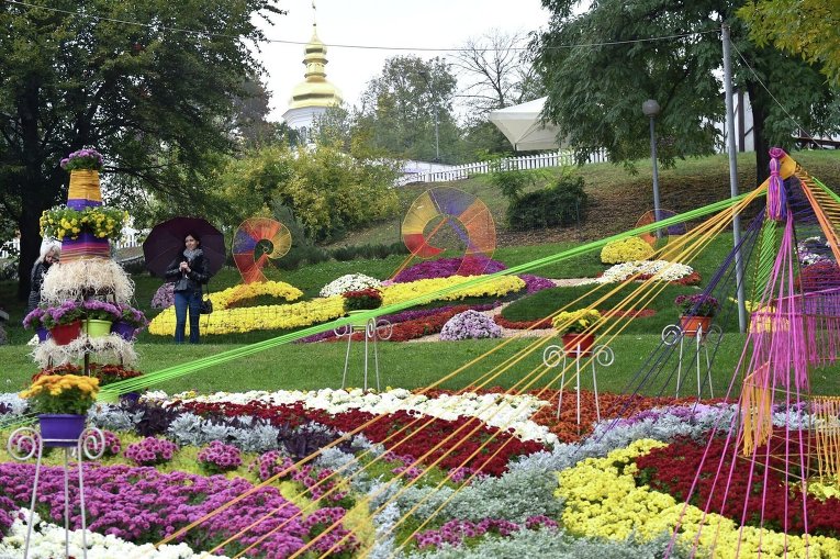 Рекордная выставка цветов в Киеве