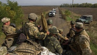 Отвод войск от линии противостояния между селами Богдановка и Петровское