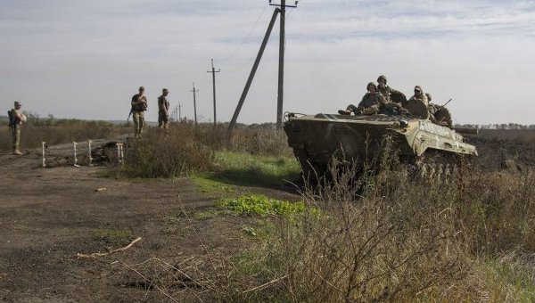 Позиции ВСУ возле Донецка