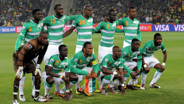 Игроки сборной Кот-д’Ивуар. Архивное фото