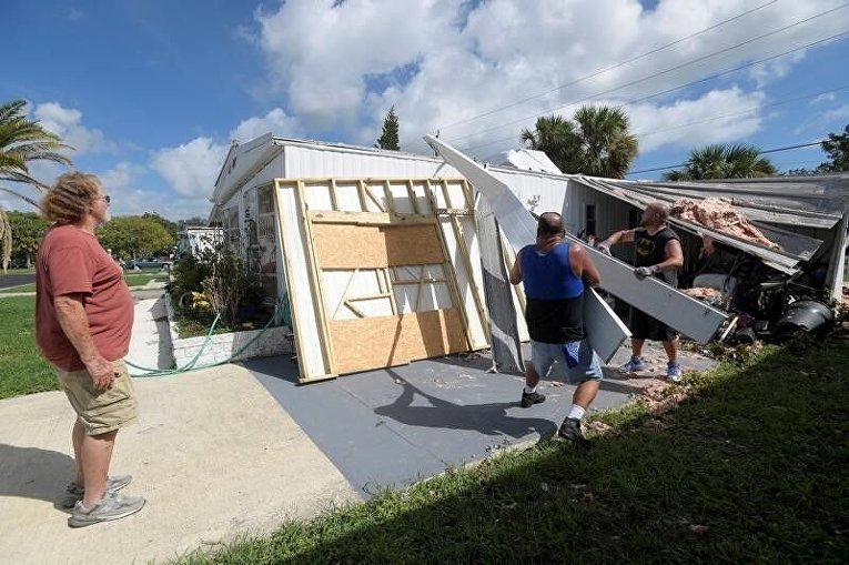 Катастрофические последствия урагана Мэтью в США