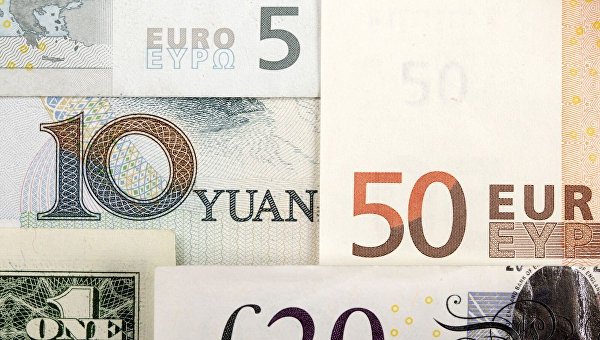 Валюты. Китайский юань, доллар США, евро, британский фунт