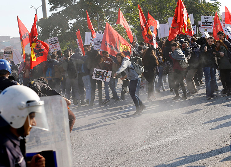 Акция протеста в Анкаре