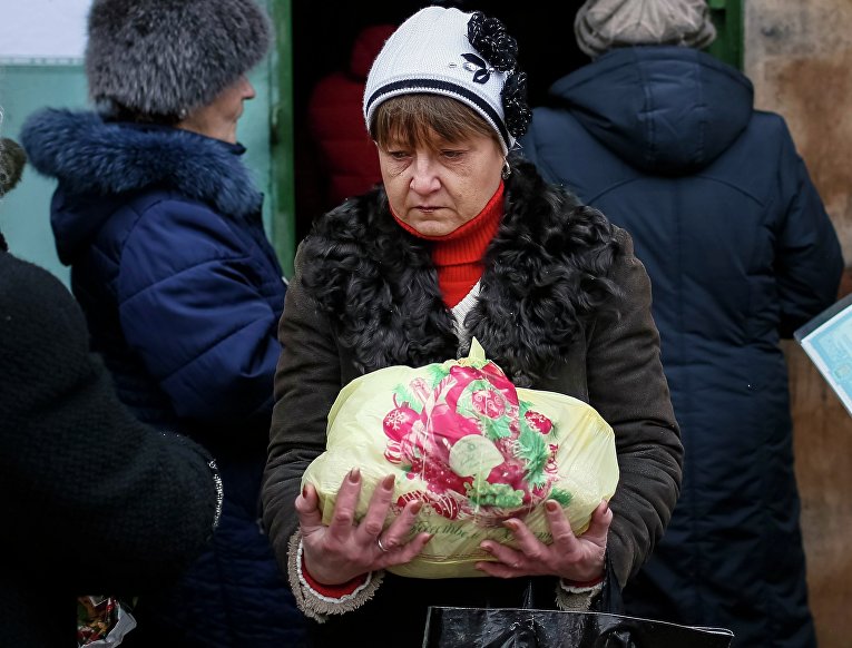 Гуманитарная помощь для переселенцев в Славянске