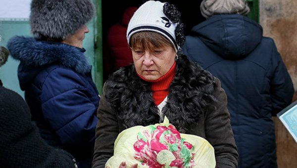 Гуманитарная помощь для переселенцев в Славянске