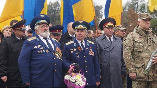 Празднование Дня защитника Украины в Запорожье