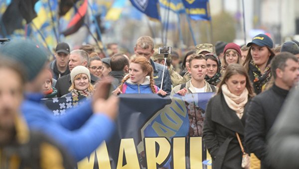 Марш славы героев в Киеве. Архивное фото