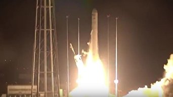Запуск американской ракеты Аntares с российскими двигателями