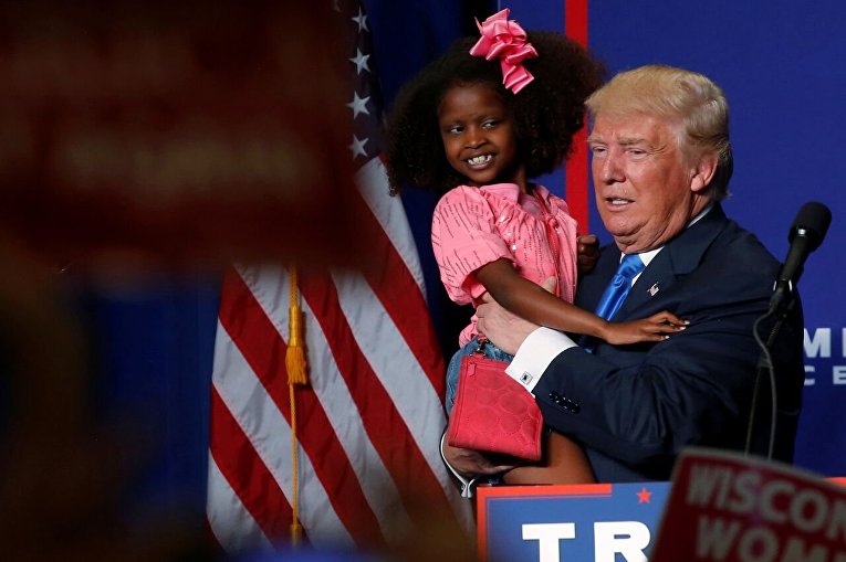 Дональд Трамп и ребенок
