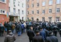 Пикет экс-милиционеров в Ровно
