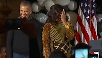 Барак и Мишель Обама на Хэллоуин станцевали танец зомби Майкла Джексона