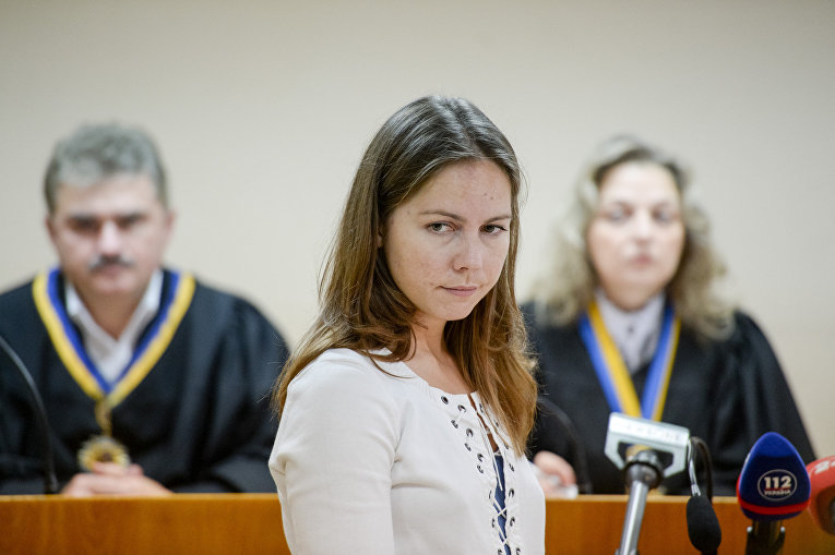 Вера Савченко на суде по Игорю Плотницкому