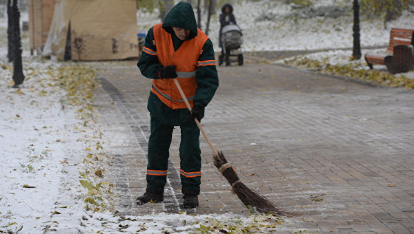 Мокрый снег в Киеве. Архивное фото