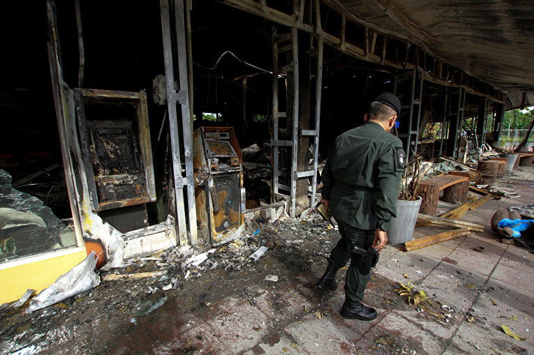 На месте взрыва в Таиланде