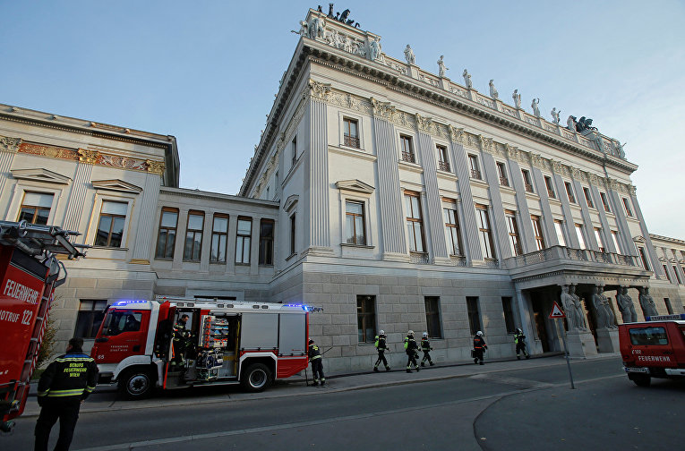 Пожар в парламенте Вены