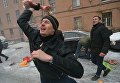 Здание украинского консульства в Санкт-Петербурге забросали костями