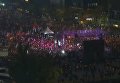 Многотысячный митинг за отставку президента в Сеуле. Видео