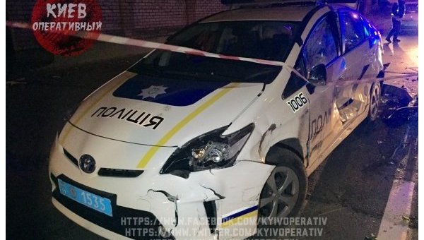 Сын депутата Молотка разбил авто патрульной полиции