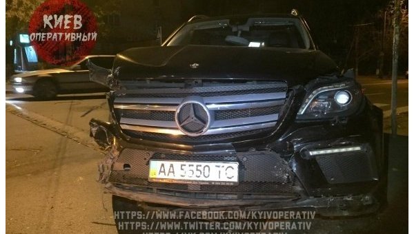 Сын депутата Молотка разбил авто патрульной полиции
