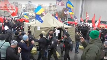 Савченко засветилась на Майдане во время разгона митинга предпринимателей