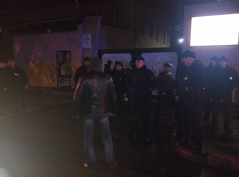 Столкновение Правого сектора и анархистов во Львове