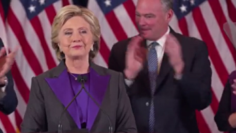 Речь Хиллари Клинтон после поражения на выборах. Видео