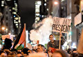 Акция протеста против Д. Трампа в Нью-Йорке
