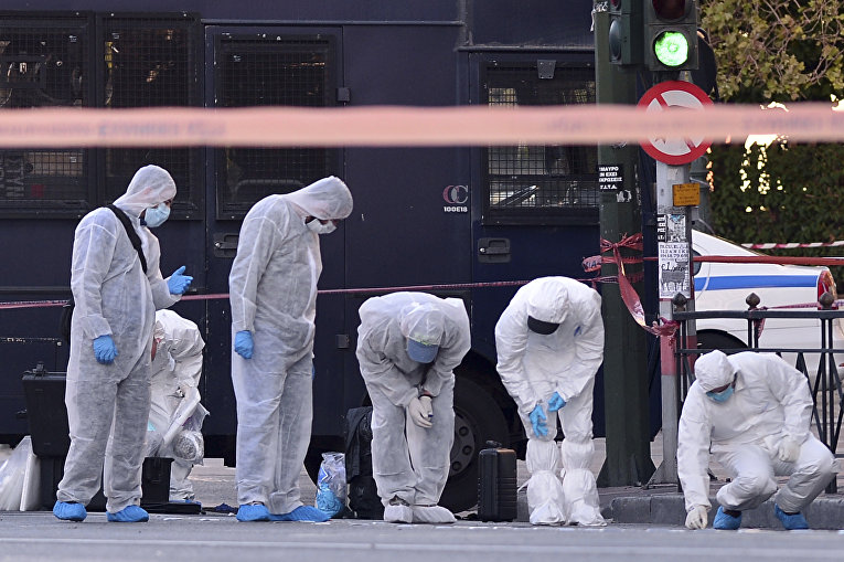 Террористическая атака на посольство Франции в Афинах: работа полиции