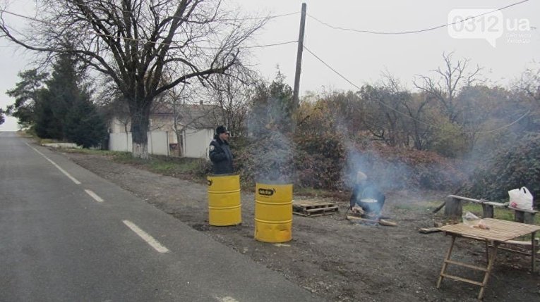 Акция протеста водителей на Закарпатье
