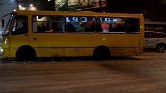 Транспортный коллапс в Киеве. Видео
