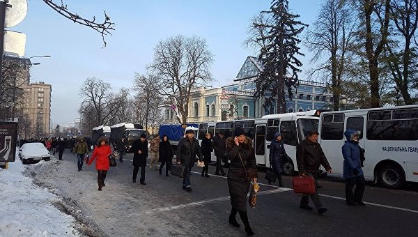 В Киеве перекрыли улицу Институтскую