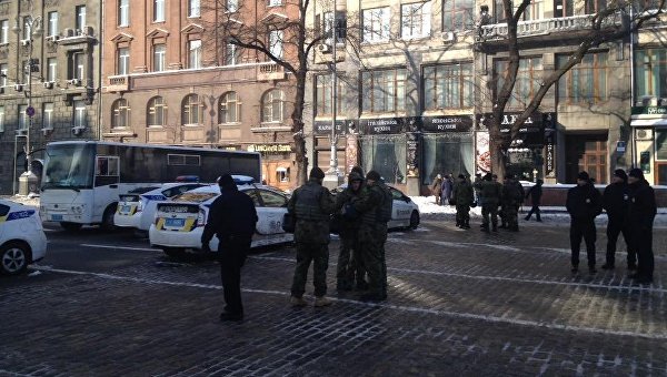 Правоохранители в центре Киева 15 ноября